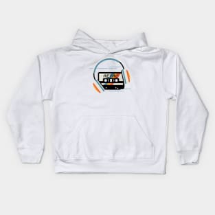 Retro Cassette Tape (Retro) Kids Hoodie